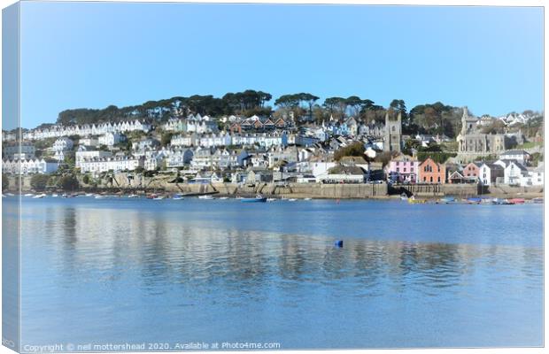 Fowey Reflections Canvas Print by Neil Mottershead
