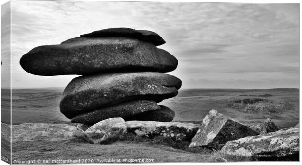 The Cheesewring, Bodmin Moor, Cornwall. Canvas Print by Neil Mottershead