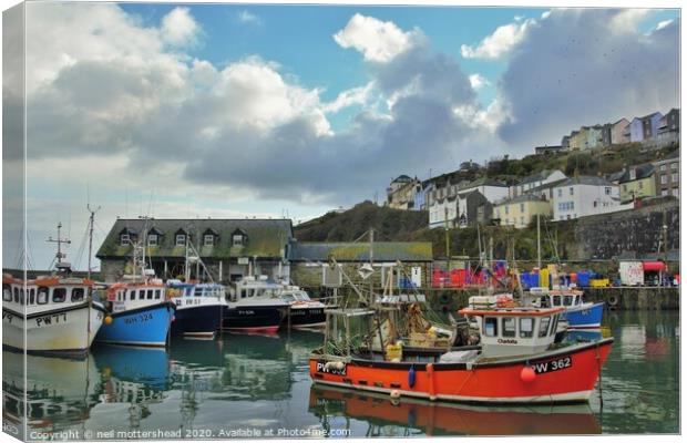 Mevagissey Harbour, Cornwall. Canvas Print by Neil Mottershead
