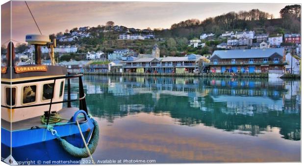 Early Morning Looe Reflections. Canvas Print by Neil Mottershead