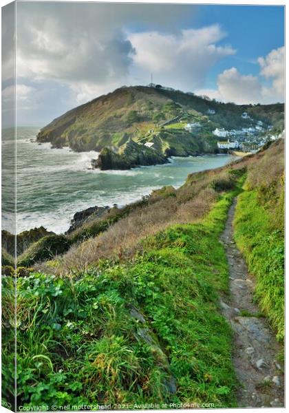 Almost There - Approaching Polperro. Canvas Print by Neil Mottershead