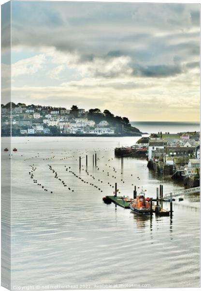 Winter At Fowey Harbour, Cornwall. Canvas Print by Neil Mottershead