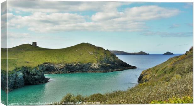 Port Quin, Cornwall. Canvas Print by Neil Mottershead