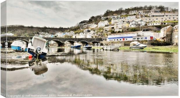 Crossing The Looe River, Cornwall. Canvas Print by Neil Mottershead