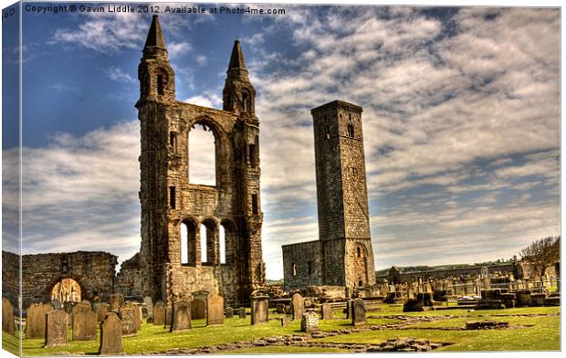 St Andrews Cathedral Canvas Print by Gavin Liddle