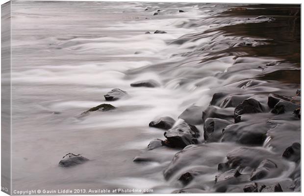 Running Water Canvas Print by Gavin Liddle