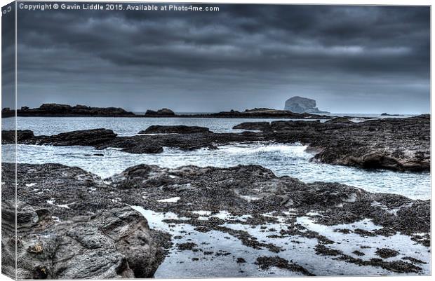  Rocks and the Bass Rock Canvas Print by Gavin Liddle