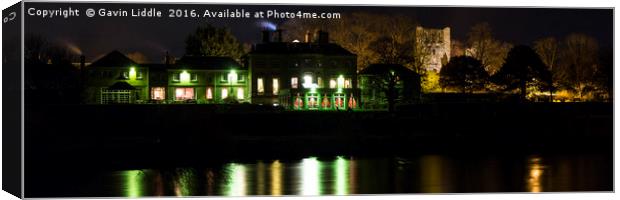 Ednam House and Kelso Abbey, Kelso Canvas Print by Gavin Liddle