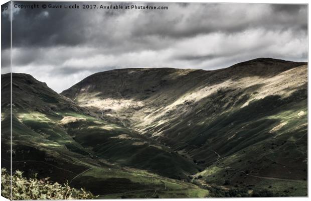 Great Rigg Valley, Grasmere, Lake District Canvas Print by Gavin Liddle