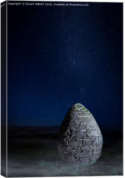 The Egg at Night Canvas Print by Stuart Gilbert