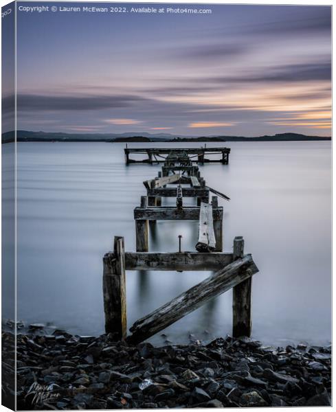 Hawkcraig Point Canvas Print by Lauren McEwan