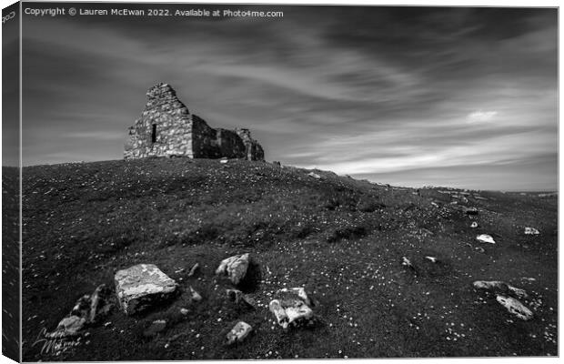 Croft in mono Canvas Print by Lauren McEwan