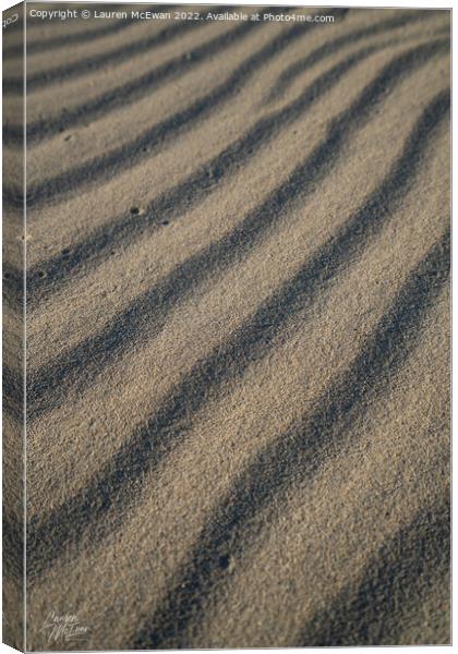 Sand Pattern 2 Canvas Print by Lauren McEwan