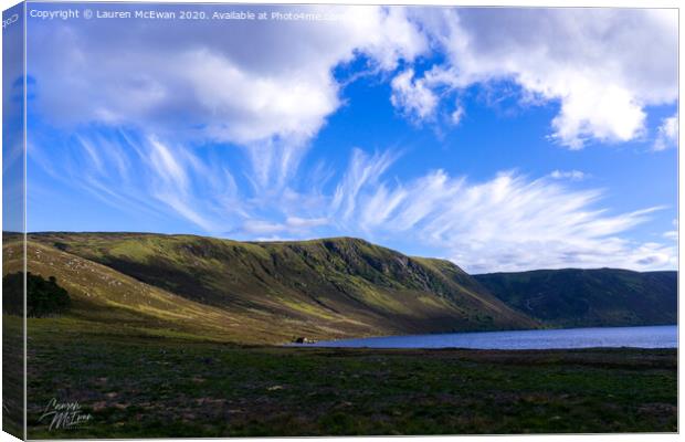 Loch Muick Canvas Print by Lauren McEwan