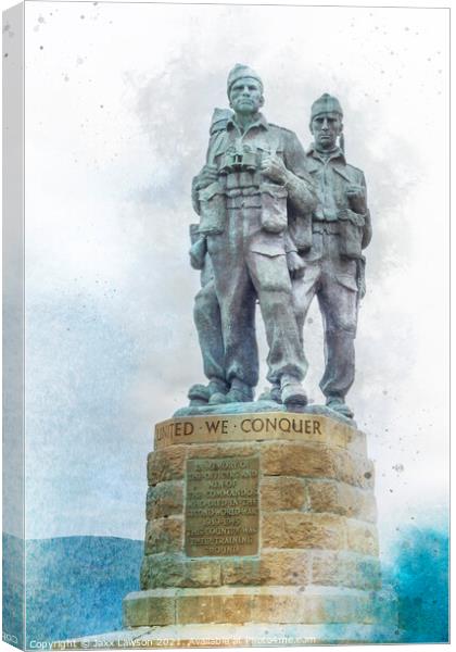 Commando Memorial Lochaber Canvas Print by Jaxx Lawson