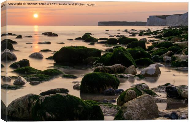 Sussex Sunset  Canvas Print by Hannah Temple