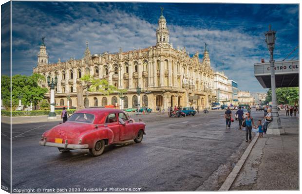 Capitol parliament building in Havana, Cuba Canvas Print by Frank Bach