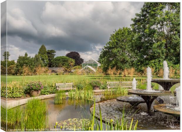 Cambridge botanic garden greenhouses, England Canvas Print by Frank Bach