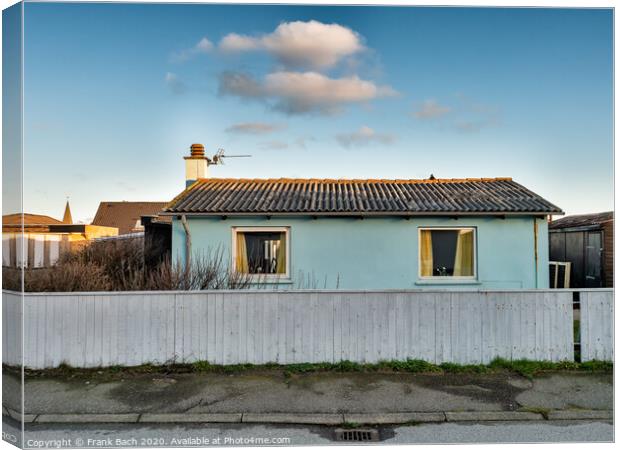 Modest simple home in Thyboroen, West Denmark Canvas Print by Frank Bach