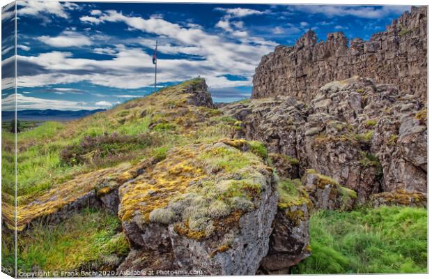 Thingvellir Golden circle National Monument in Iceland Canvas Print by Frank Bach