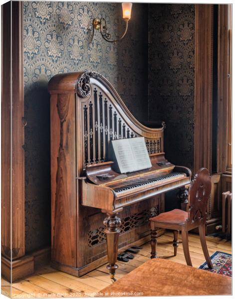 Upright piano in the  Countrylife museum in Castlebar county Mayo, Ireland Canvas Print by Frank Bach
