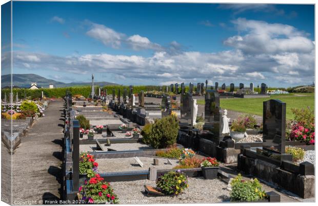 Graveyard in Killadoon county Mayo, Ireland Canvas Print by Frank Bach