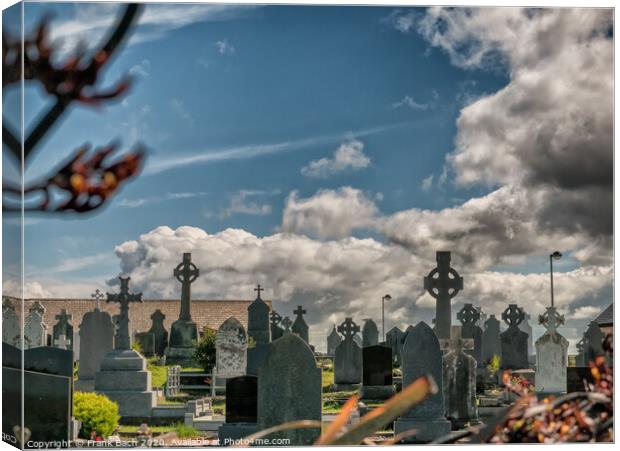 Graveyard in Killadoon county Mayo, Ireland Canvas Print by Frank Bach