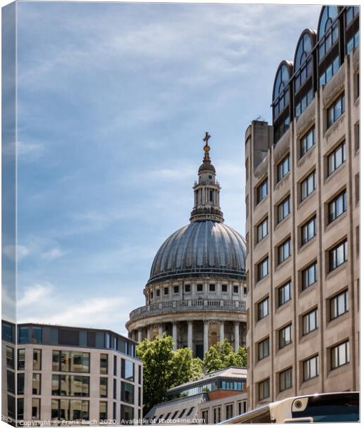 St Pauls Cathedral in London Canvas Print by Frank Bach