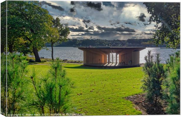 Skyttehuset open scene in Vejle by the fjord, Denmark Canvas Print by Frank Bach