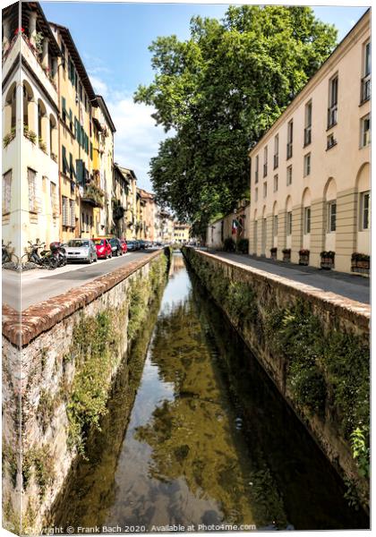 Lucca, Tuscany, Italy. Streets and canals Canvas Print by Frank Bach