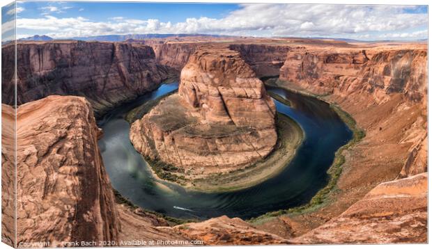 Horseshoe Bend in Page, Arizona Canvas Print by Frank Bach