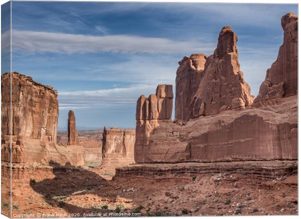 Capitol Reef National Monument scenic view, Utah Canvas Print by Frank Bach