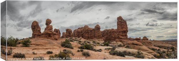 Garden of Eden in Arches National Monument, Utah Canvas Print by Frank Bach