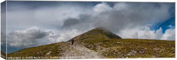 The road to Croagh Patrick 200 m from the top, Ireland Canvas Print by Frank Bach