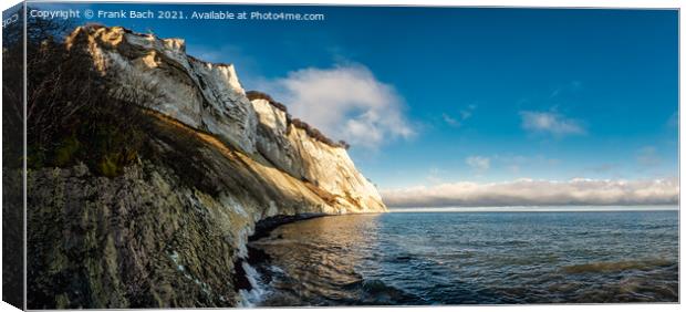 White cliffs on the island Moen in Denmark Canvas Print by Frank Bach