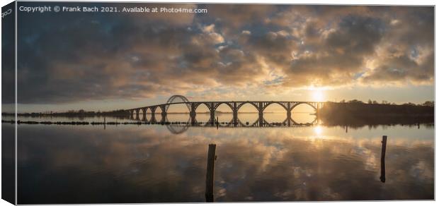 Bridge queen Alexandrine vintage bridge in the rural archipelago Canvas Print by Frank Bach