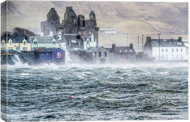 Hurricane hits Shetland Canvas Print by Richard Ashbee
