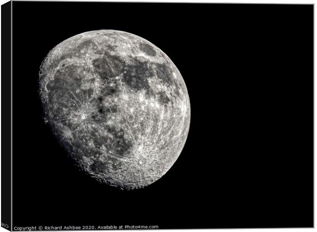 Moon Canvas Print by Richard Ashbee