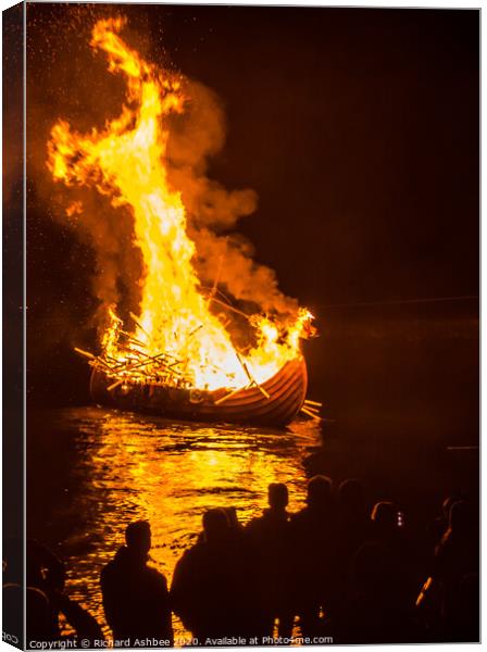 Up Helly Aa Shetland Canvas Print by Richard Ashbee