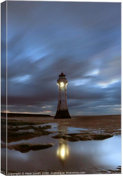 Fort Perch Rock Lighthouse, New Brighton Canvas Print by Peter Lovatt  LRPS