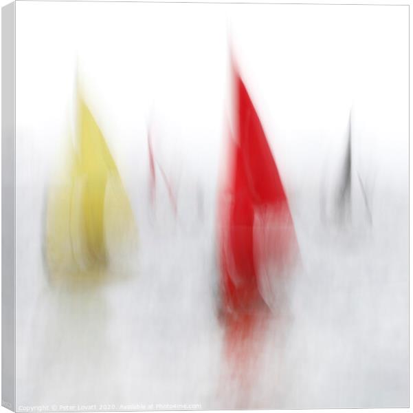 Red Sail Canvas Print by Peter Lovatt  LRPS