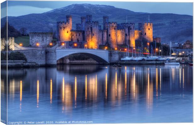 Conwy Castle Canvas Print by Peter Lovatt  LRPS