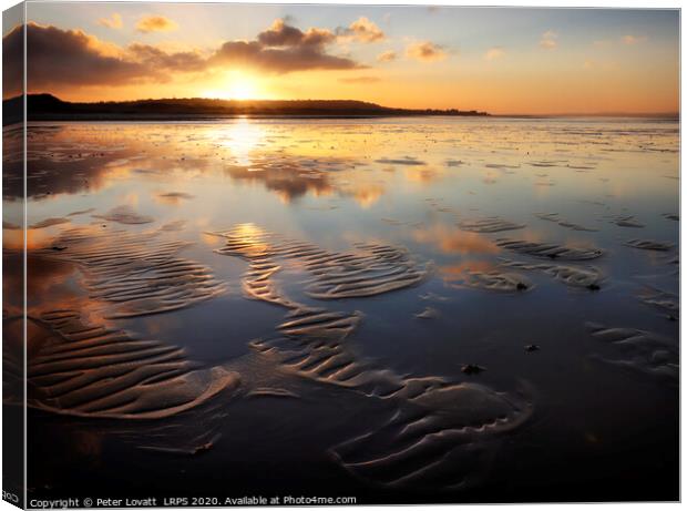 Wirral Sunrise Canvas Print by Peter Lovatt  LRPS