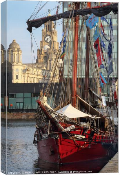 Liverpool Tall Ship Canvas Print by Peter Lovatt  LRPS