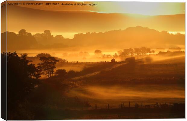 Lune Valley sunrise, Lonsdale Canvas Print by Peter Lovatt  LRPS