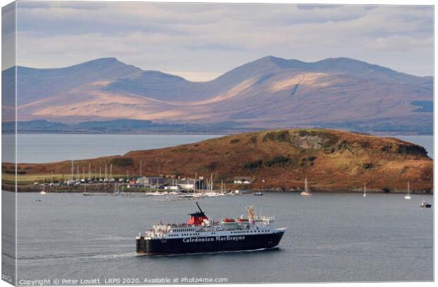 Oban Ferry Canvas Print by Peter Lovatt  LRPS