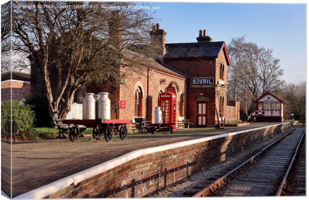 Hadlow Road Railway Station, Wirral (Preserved) Canvas Print by Peter Lovatt  LRPS