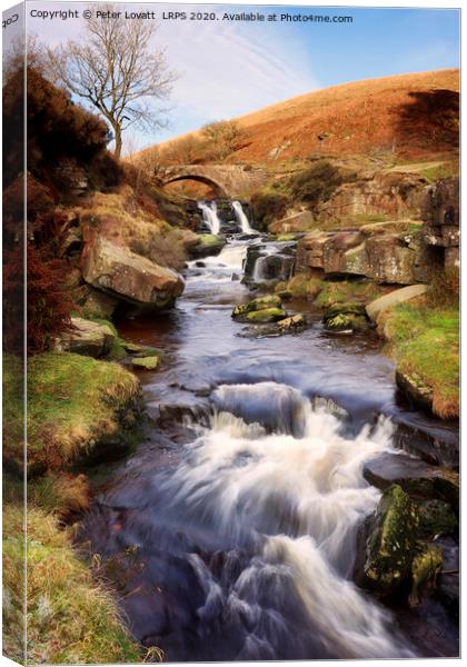 Three Shires Head in the Peak District Canvas Print by Peter Lovatt  LRPS