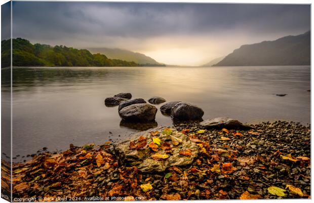 Ullwater Autumnal Sunrise Canvas Print by Dick Lloyd