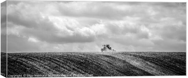 Lonely Farmer Canvas Print by Ingo Menhard